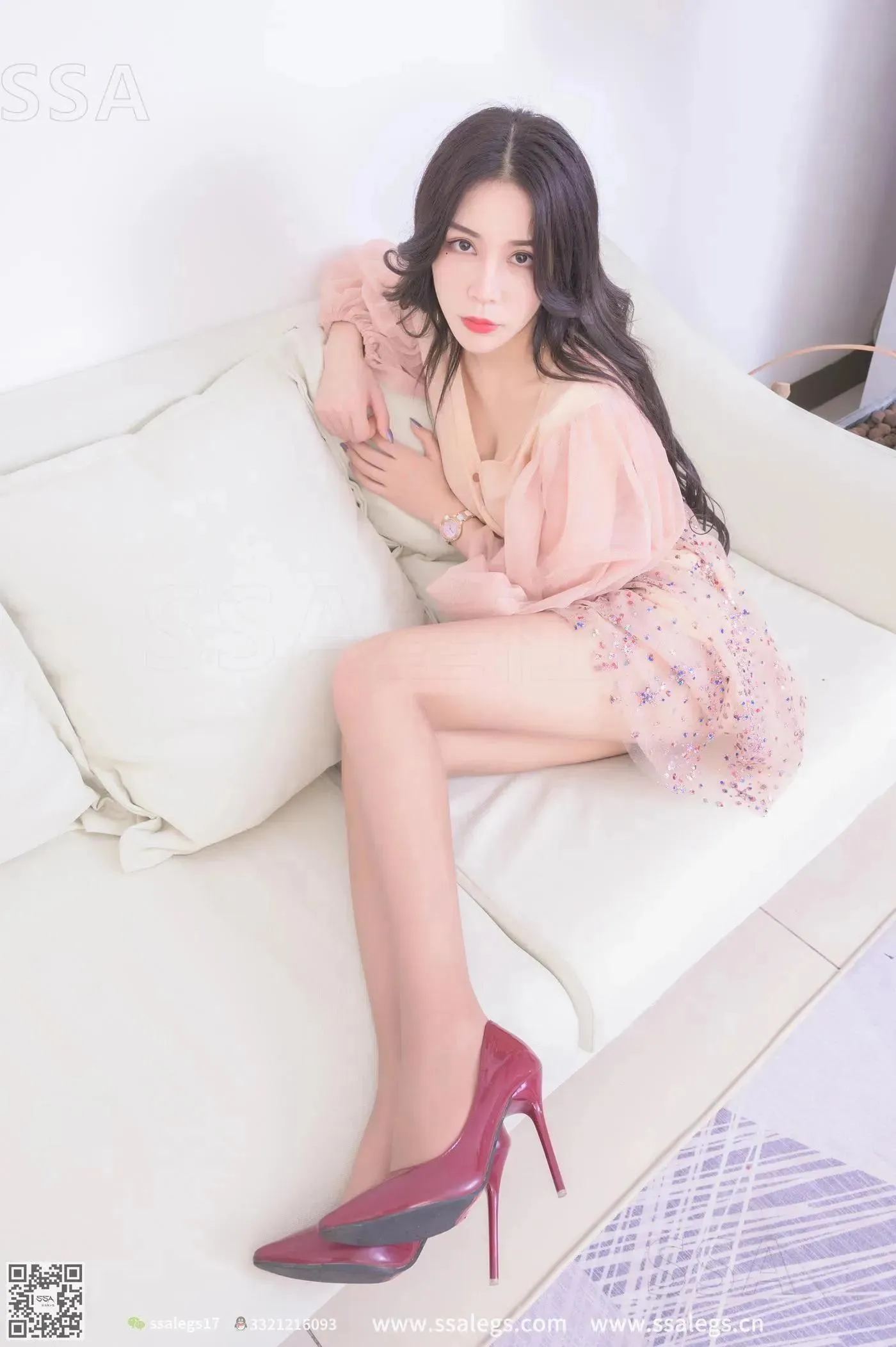 [SSA丝社]超清写真 NO.312 娜娜御姐的红色高跟鞋咖啡丝美腿[23] [56P]插图5